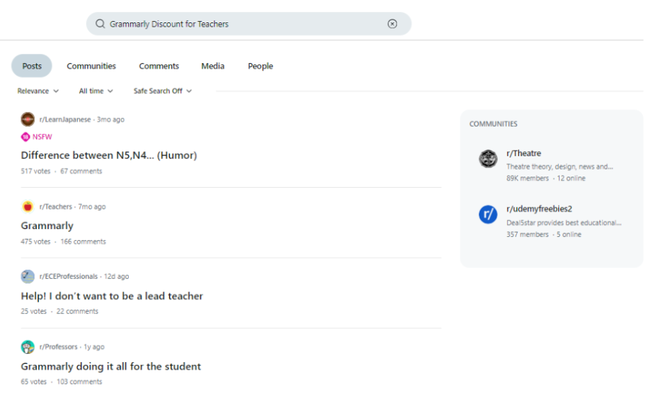 Grammarly Discount for Teachers on Reddit Grammarly Discount for Teachers on Reddit